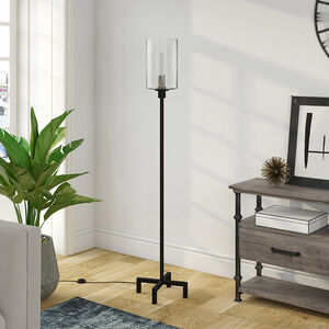 Hudson & Canal Panos Floor Lamp with Seeded Glass, , hires