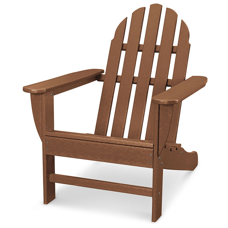 Hanover Classic All-Weather Adirondack Chair - Teak, Brown, hires
