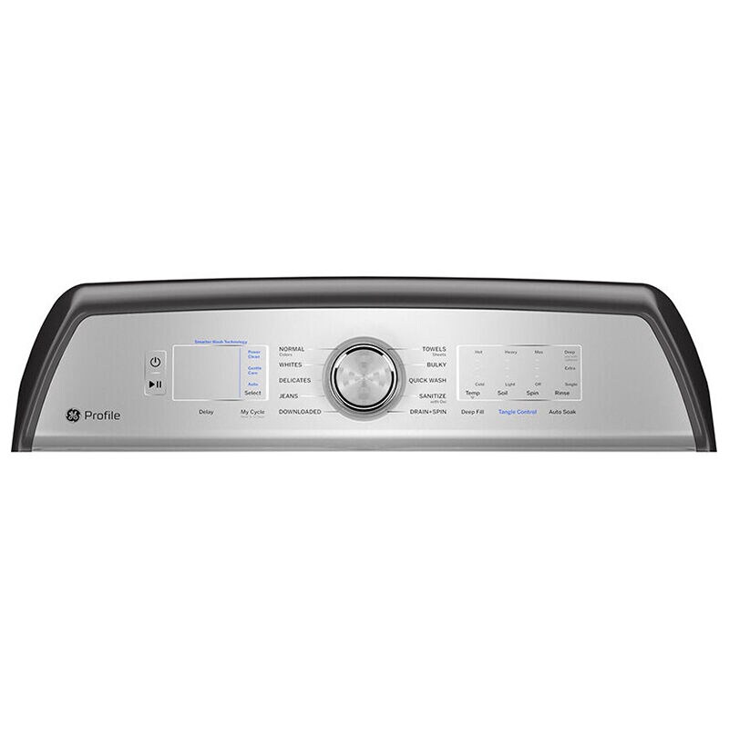 GE Profile 28 in. 5.0 cu. ft. Smart Top Load Washer with Sanitize Cycle - Diamond Gray, Diamond Gray, hires