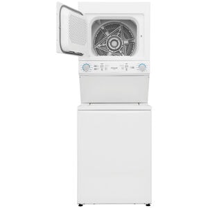 Frigidaire 27 in. Laundry Center with 3.9 cu. ft. Washer with 11 Wash Programs & 5.5 cu. ft. Electric Dryer with 10 Dryer Programs - White, , hires