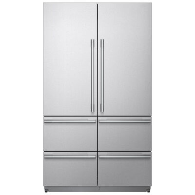 SKS 48 in. 26 cu. ft. Built-In Smart Counter Depth 6-Door French Door Refrigerator with Internal Water Dispenser - Custom Panel Ready | SKSFD4826P
