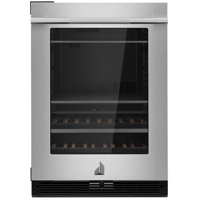 JennAir Rise Series 24 in. 5.0 cu. ft. Built-In Beverage Center with Fixed Shelves & Digital Control - Stainless Steel | JUBFL242HL