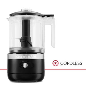 KitchenAid 5-Cup Cordless Food Chopper - Black, , hires