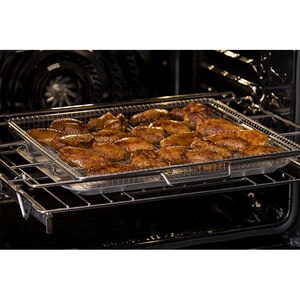 Frigidaire Gallery 27 in. 3.8 cu. ft. Steam Electric Single Wall Oven with True European Convection - Stainless Steel, Stainless Steel, hires