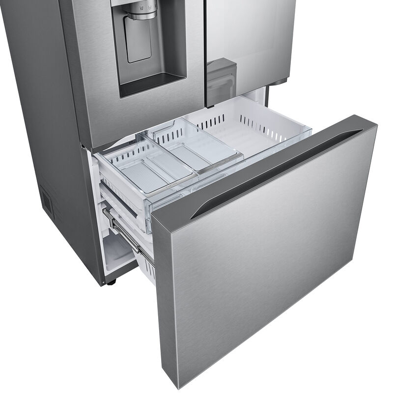 LG Instaview 36 in. 30.7 cu. ft. Smart French Door Refrigerator with ...