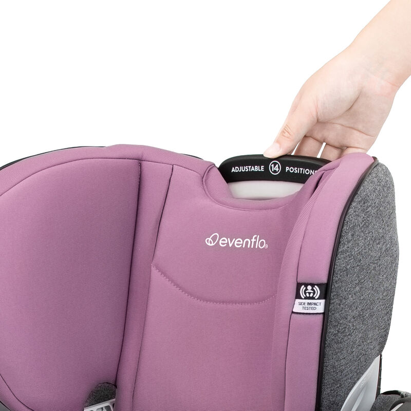 Evenflo Gold Revolve360 Extend All-in-One Rotational Car Seat with SensorSafe - Opal Pink, Opal Pink, hires