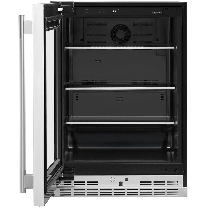 KitchenAid 24 in. 5.2 cu. ft. Undercounter Refrigerator - Stainless Steel with PrintShield Finish, , hires