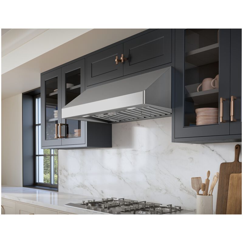 Zephyr Tempest I 30 in. Convertible Canopy Pro Style Range Hood with 650 CFM, 5 Fan Speeds & 2 LED Lights - Stainless Steel, , hires