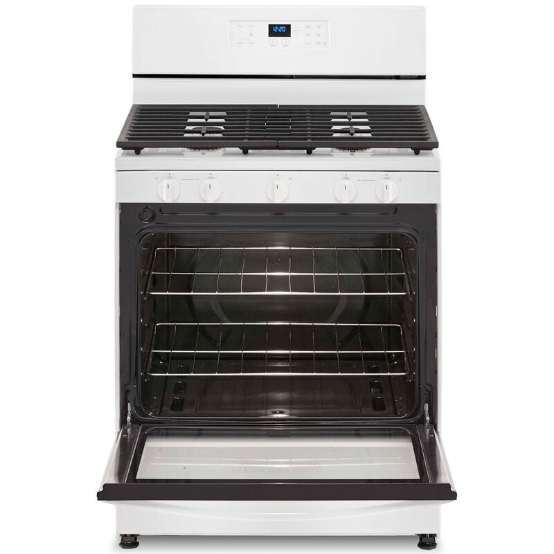 Whirlpool 30 in. 5.1 cu. ft. Gas Range with 5 Sealed Burners - White, White, hires