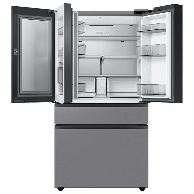 Samsung Bespoke 36 in. 22.8 cu. ft. Smart Counter Depth 4-Door French Door Refrigerator with Internal Water Dispenser - Stainless Steel, Stainless Steel, hires