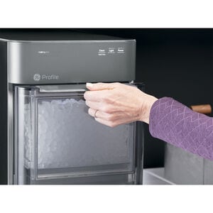GE Profile 11 in. Smart Ice Maker with 3 lb. Ice Storage & Digital Control - Stainless Steel, , hires