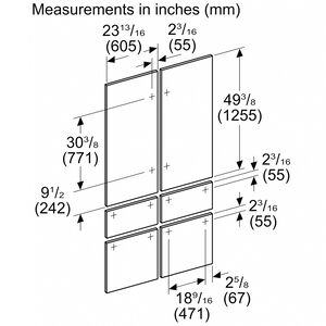 Thermador 48 in. French Door Panel Kit for Refrigerators - Stainless Steel, , hires
