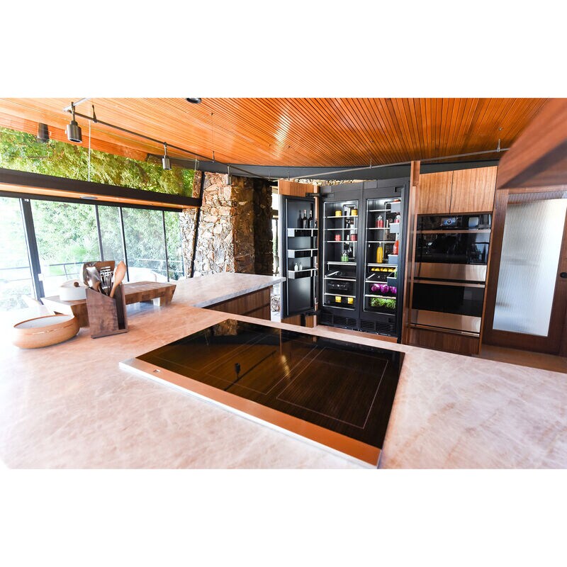 JennAir Oblivian Glass 30 in. 4-Burner Induction Cooktop with Simmer Burner & Power Burner - Black, , hires