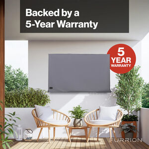 Furrion Aurora 75 in. Outdoor TV Cover - Gray, , hires