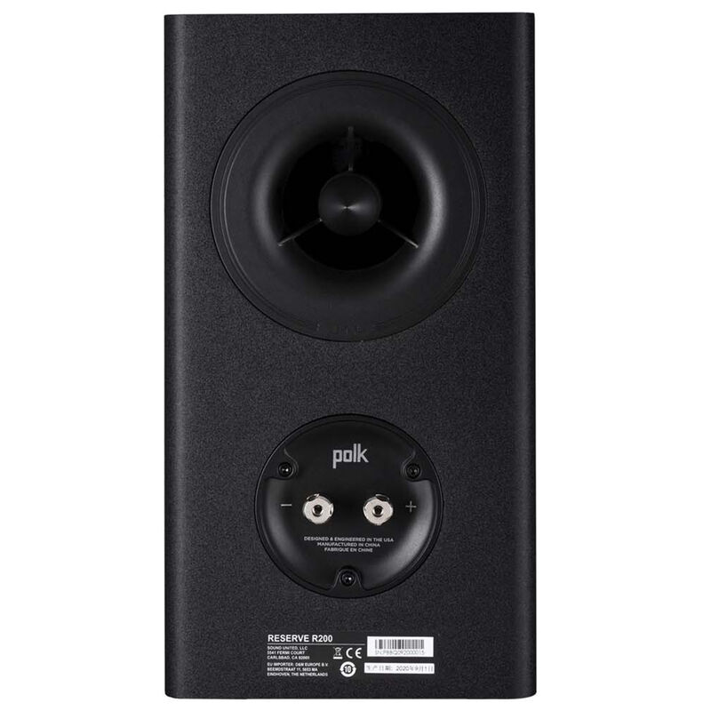 Polk Reserve R200 Premium Bookshelf Speakers (Pair) - Black, Black, hires