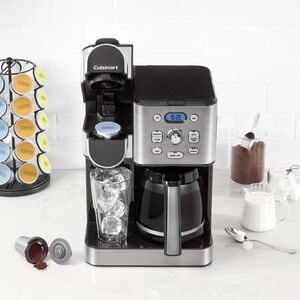 Cuisinart 12-Cup Coffee Maker with Single-Serve Brewer - Stainless Steel, , hires