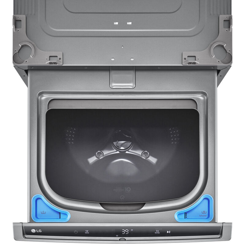 LG SideKick 27 in. 1.0 cu. ft. TwinWash Compatible Pedestal Washer - Graphite Steel, , hires