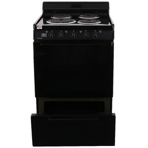 Premier 24 in. 3 cu. ft. Electric Range with Coil Burners - Black, , hires