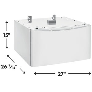 Electrolux Luxury-Glide Pedestal with Spacious Storage Drawer - Matte White, , hires