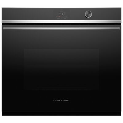 Fisher & Paykel Series 9 30 in. 4.1 cu. ft. Electric Smart Wall Oven with True European Convection & Self Clean - Stainless Steel | OB30SDPTDX2