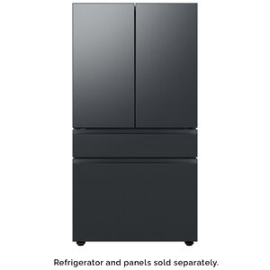 Samsung BESPOKE 4-Door French Door Bottom Panel for Refrigerators - Matte Black Steel, , hires