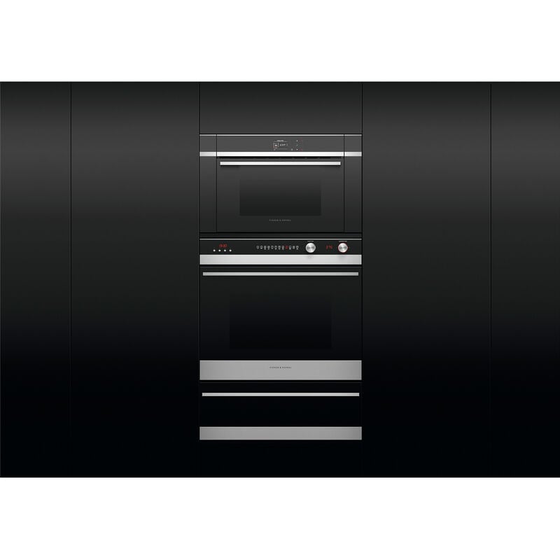 Fisher & Paykel Series 9 24 in. 1.3 cu. ft. Steam Electric Single Wall Oven with True European Convection - Stainless Steel, , hires