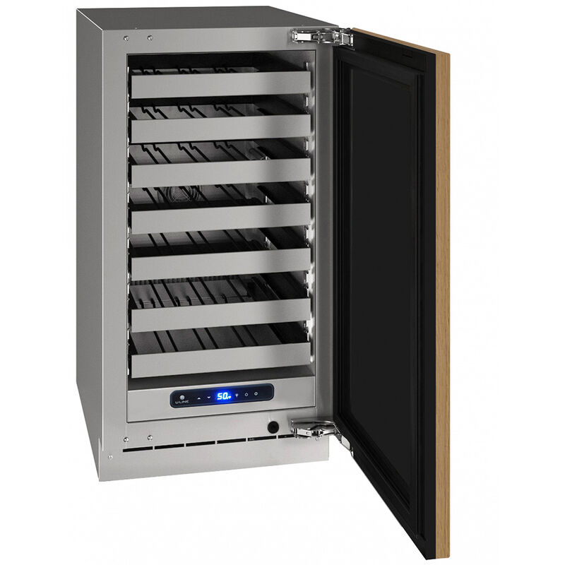 U-Line 5 Class 18 in. Undercounter Wine Cooler with Wire Racks, Single Temperature Zone & 35 Bottle Capacity - Custom Panel Ready, , hires