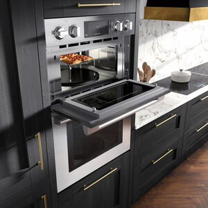 Signature Kitchen Suite 30 in. 6.4 cu. ft. Smart Speed/ Steam Electric Microwave/Wall Oven Combo with True European Convection & Sensor Cooking - Stainless Steel, , hires