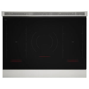 Signature Kitchen Suite 36 in. 6.3 cu. ft. Smart Air-Fry Standard Convection Steam Electric Range with 5 Induction Burners - Stainless Steel, , hires