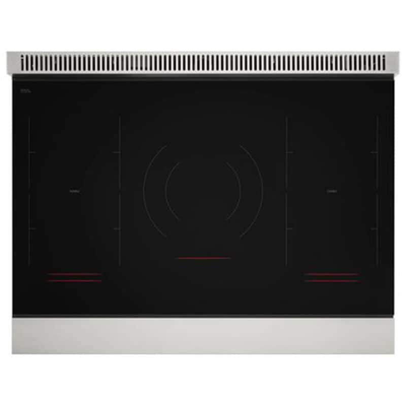 Signature Kitchen Suite 36 in. 6.3 cu. ft. Smart Air-Fry Standard Convection Steam Electric Range with 5 Induction Burners - Stainless Steel, , hires