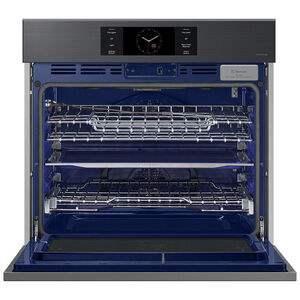 Samsung Bespoke 30 in. 5.1 cu. ft. Smart Steam Electric Single Wall Oven with Dual Convection - Matte Black, , hires