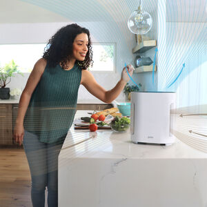 Pure Enrichment HEPA Air Purifier with 3 Stages of Filtration, 3 Fan Settings & Sleep Mode - White, , hires