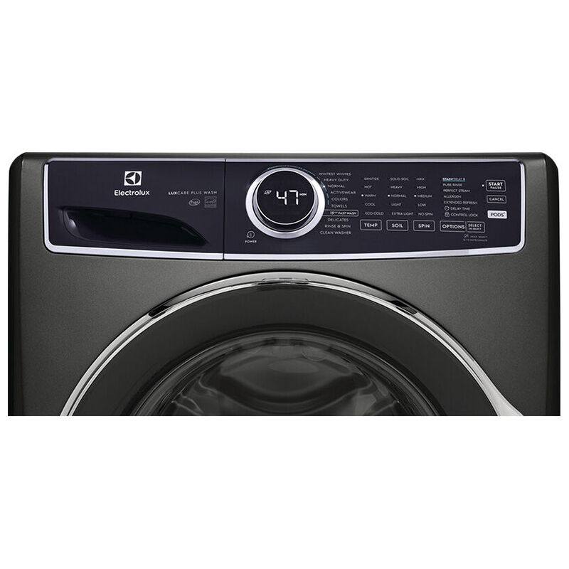 Electrolux 500 Series 27 in. 4.5 cu. ft. Stackable Front Load Washer with Perfect Steam & LuxCare Plus Wash - Titanium, Titanium, hires