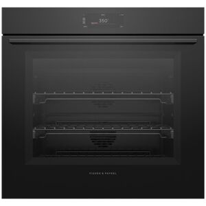 Fisher & Paykel Series 9 Minimal 30 in. 4.9 cu. ft. Smart Electric Single Wall Oven with True European Convection - Black Glass, , hires