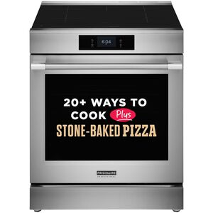 Frigidaire Professional 30 in. 6.2 cu. ft. Smart Air-Fry True European Convection Steam Oven Electric Range with 5 Induction Burners - Stainless Steel, , hires