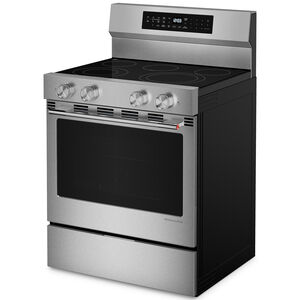 KitchenAid 30 in. 5.3 cu. ft. Smart Air-Fry True European Convection Electric Range with Radiant Burners - Fingerprint Resistant Stainless Steel, , hires