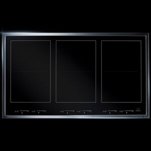 JennAir Lustre Stainless 36 in. 6-Burner Induction Cooktop with Simmer Burner & Power Burner - Stainless Steel, , hires