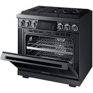 Dacor Contemporary 36 in. 5.4 cu. ft. Smart Dual Convection Gas Range with 6 Sealed Burners - Graphite Stainless, , hires