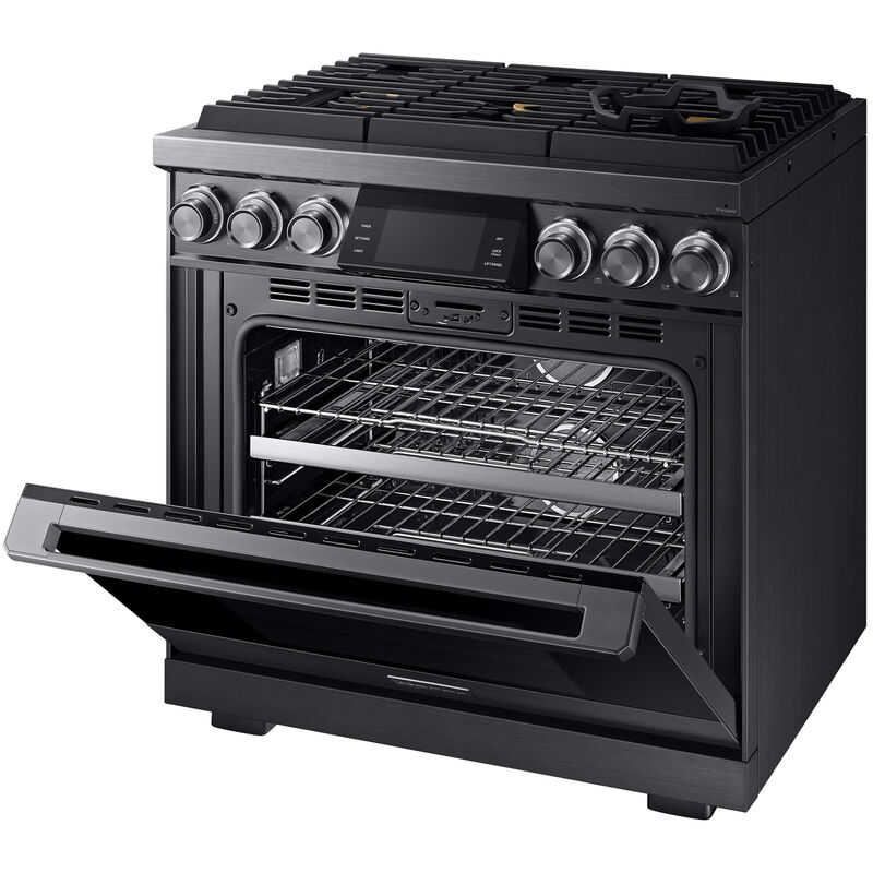Dacor Contemporary 36 in. 5.4 cu. ft. Smart Dual Convection Gas Range with 6 Sealed Burners - Graphite Stainless, , hires