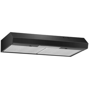 Whirlpool 30 in. Convertible Standard Style Range Hood with 270 CFM, 2 Fan Speeds & 1 LED Light - Black, , hires
