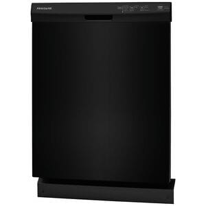 Frigidaire 24 in. Front Control Dishwasher with 54 dBa Sound Level, MaxDry & Pocket - Black, Black, hires