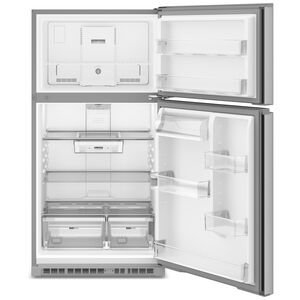 Whirlpool 33 in. 21.3 cu. ft. Top Freezer Refrigerator - Fingerprint Resistant Stainless Steel, Fingerprint Resistant Stainless, hires