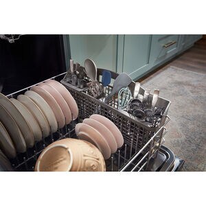 Whirlpool 24 in. Top Control Dishwasher with 55 dBa Sound Level - Monochromatic Stainless Steel, , hires