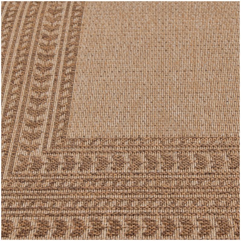 Natco Santorini Collection Outdoor Area Rug Sutton 7'10"x9'10" - Natural/Earth, , hires