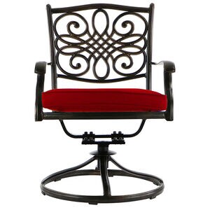 Hanover Traditions 3-Piece Bistro Set - Red, , hires
