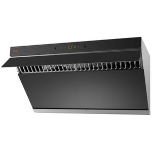 Fotile Prestige Performance Series 36 in. Ducted Standard Style Range Hood with 1100 CFM, 4 Fan Speeds & 2 LED Lights - Onyx Black, , hires