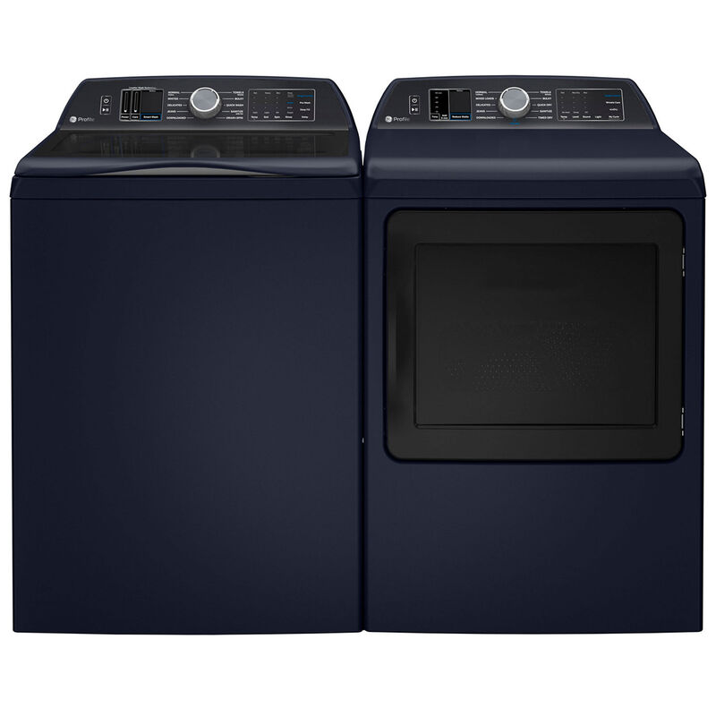 GE Profile 27 in. 7.3 cu. ft. Smart Electric Dryer with Sensor Dry, Sanitize Cycle & Steam Cycle - Sapphire Blue, , hires