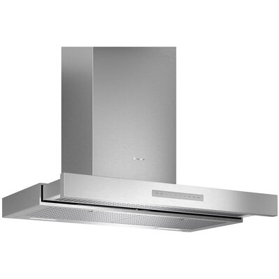 Thermador Masterpiece Series 36 in. Smart Drawer Chimney Style Range Hood with 4 Speed Settings, Convertible Venting & 2 LED Lights - Stainless Steel | HDDB36WS