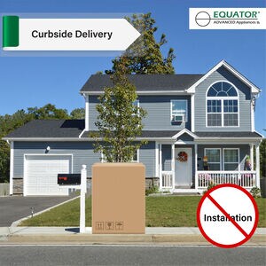 Equator 24 in. 1.6 cu. ft. Electric Front Load Ventless All-in-One Laundry Center with Sanitize Cycle & Sensor Dry - White, White, hires