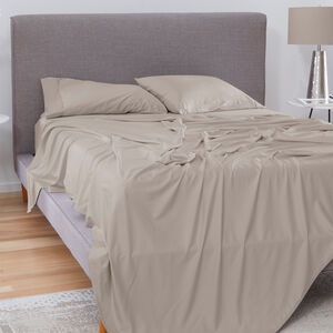 BEDGEAR Hyper-Cotton Performance Split Cal King Size Sheet Set - Beige, , hires